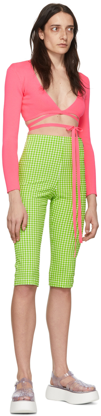 Pink polyester cardigan