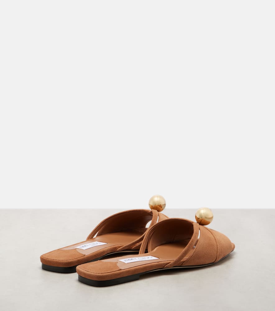 Siva suede slides