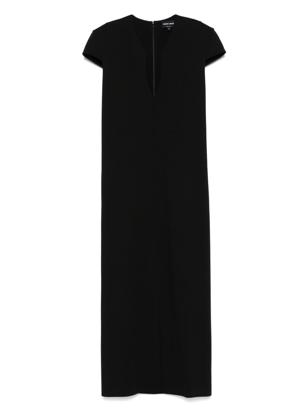 Giorgio Armani milano-stitch midi dress - Black