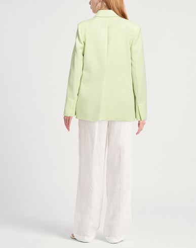 Woman Blazer Lime green Size 8 Polyester, Elastane