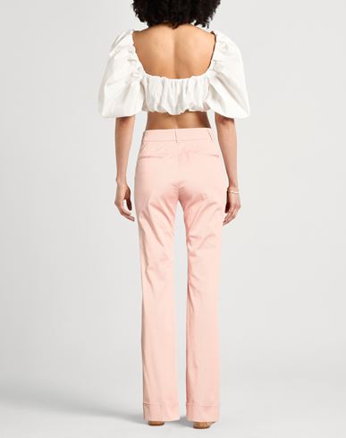 Woman Pants Blush Size 6 Cotton, Elastane