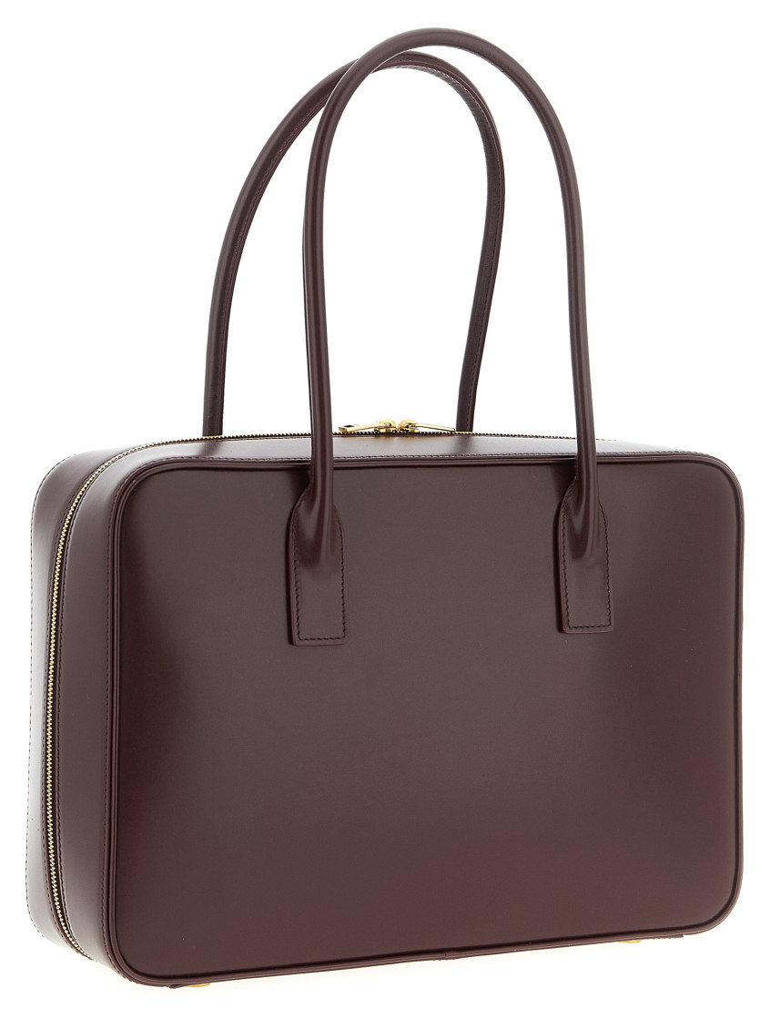 Saint Laurent SLP Bauletto Bag in Hot Wine - Wine. a