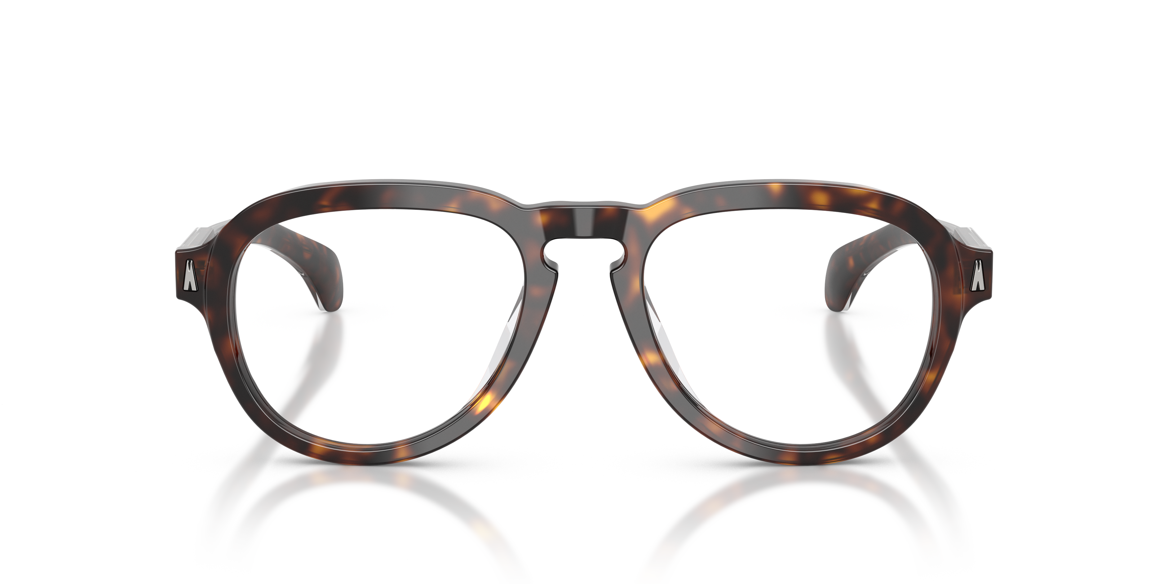 Moncler Unisex Moncler ME2009U 3002 Monturas ópticas Acetato Tortuga Transparente Piloto Norma