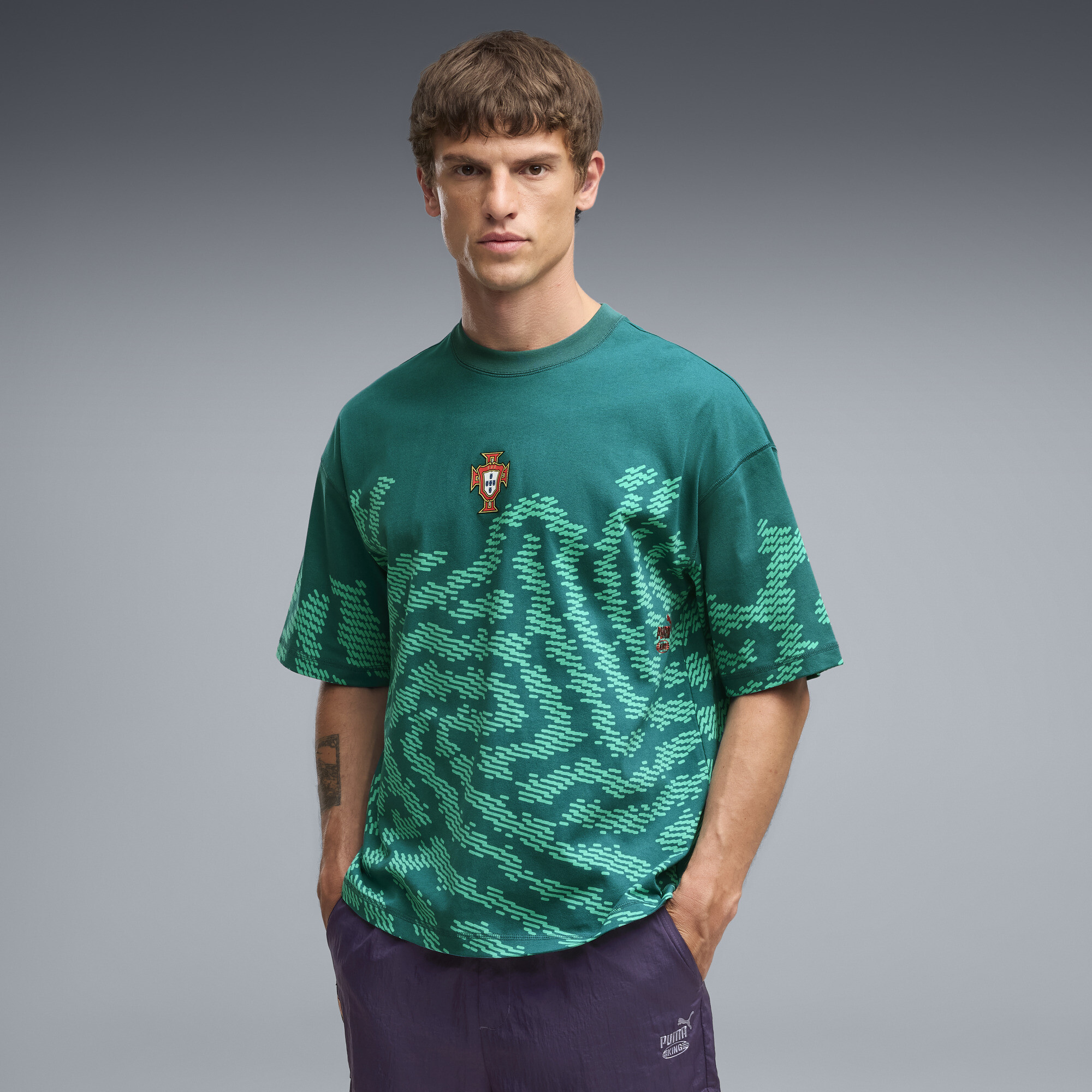 PUMA x PORTUGAL x SALEHE BEMBURY Men's KING T-Shirt in Green