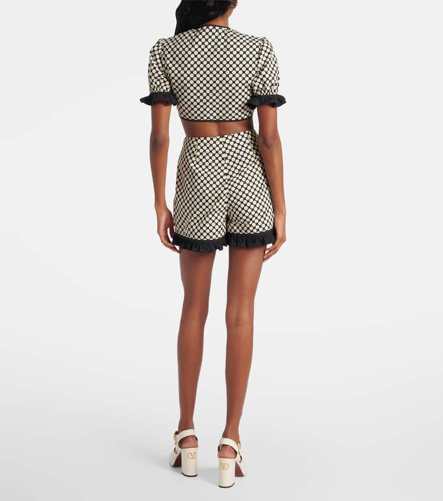 Plus De Pois cotton poplin shorts