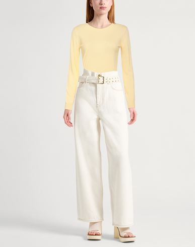 Woman Sweater Pastel yellow Size 6 Cashmere