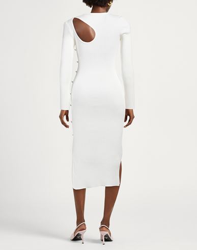 Woman Midi dress White Size ONESIZE Viscose, Polyester