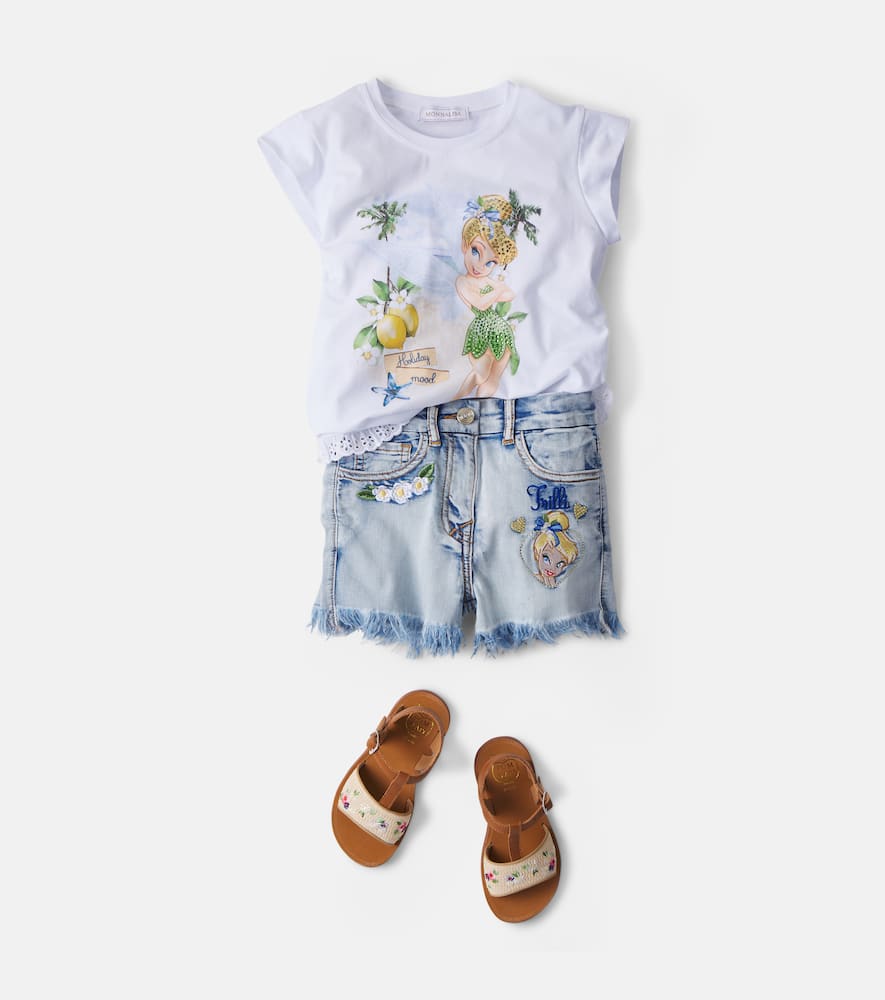 X Disney embroidered denim shorts