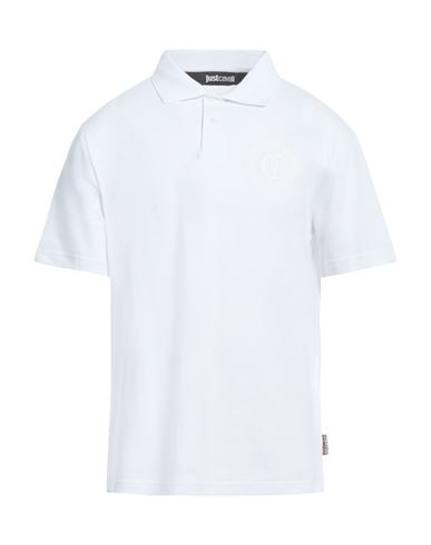 Man Polo shirt White Size L Cotton