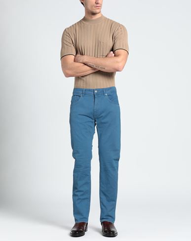 Barmas Man Pants Blue Size 30 Cotton, Elastane