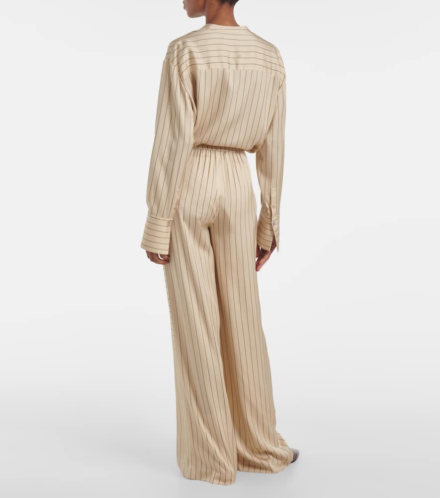Hulin silk-blend wide-leg pants