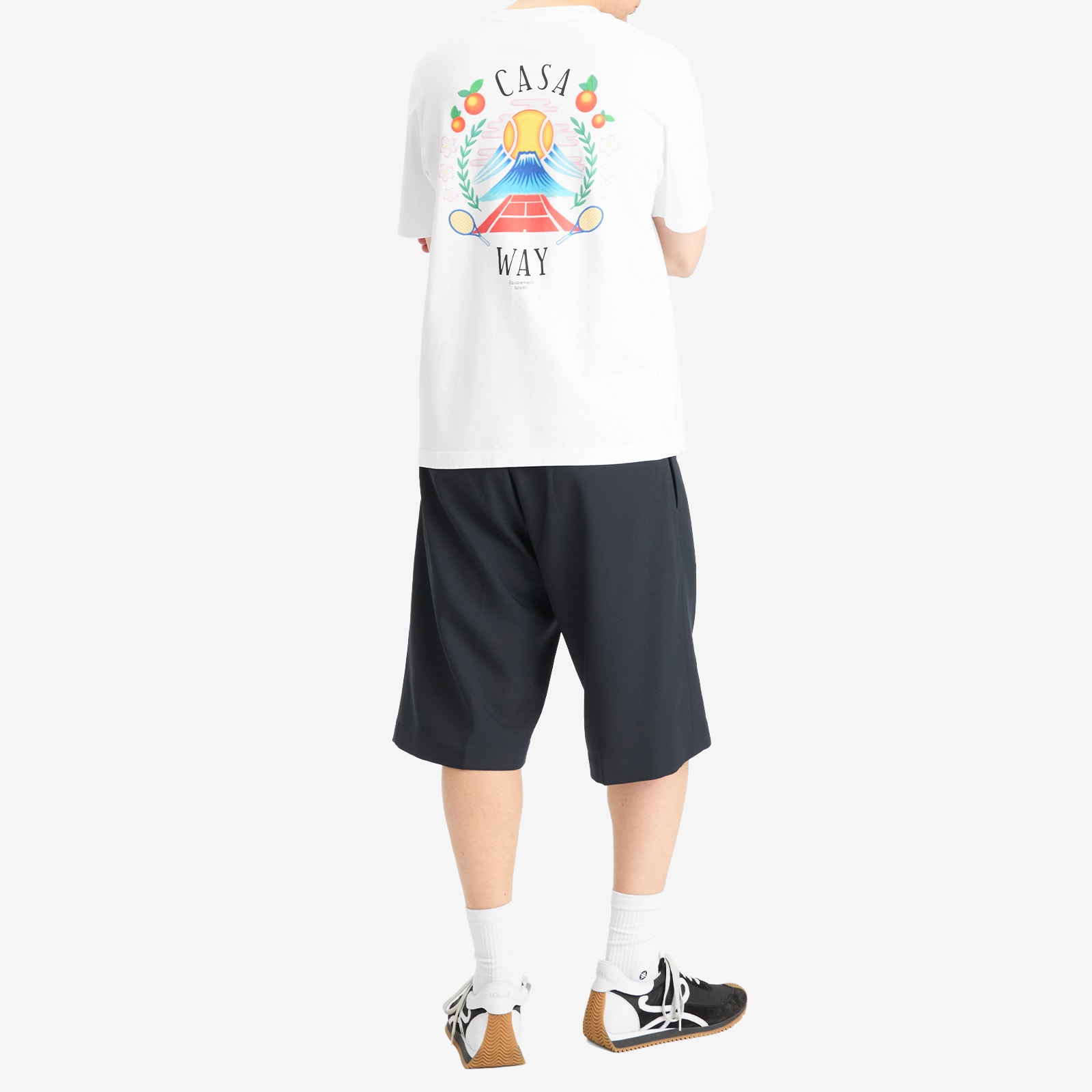 Men's Casa Way Mountain Printed T-Shirt White