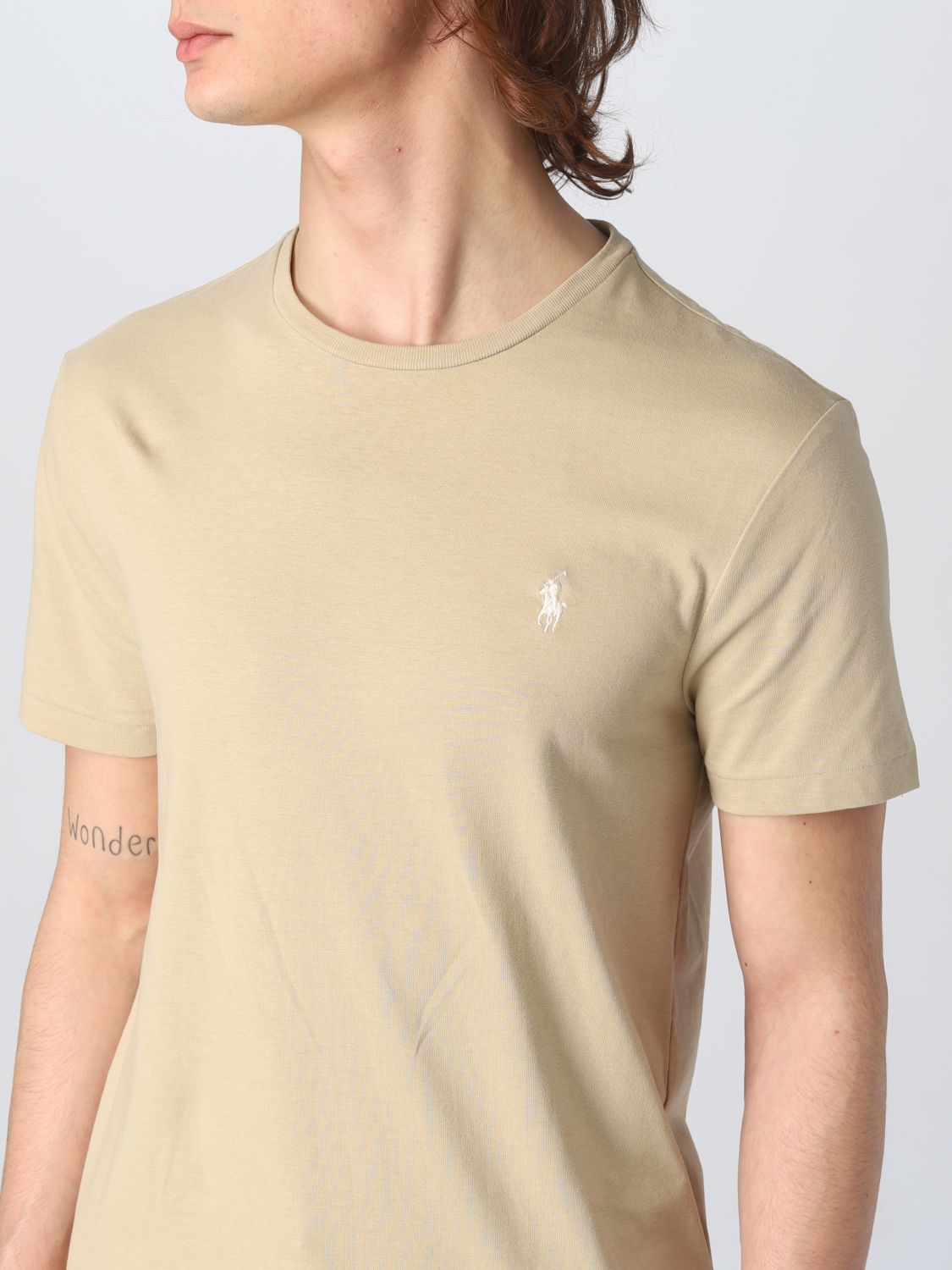 T-Shirt Men color Beige