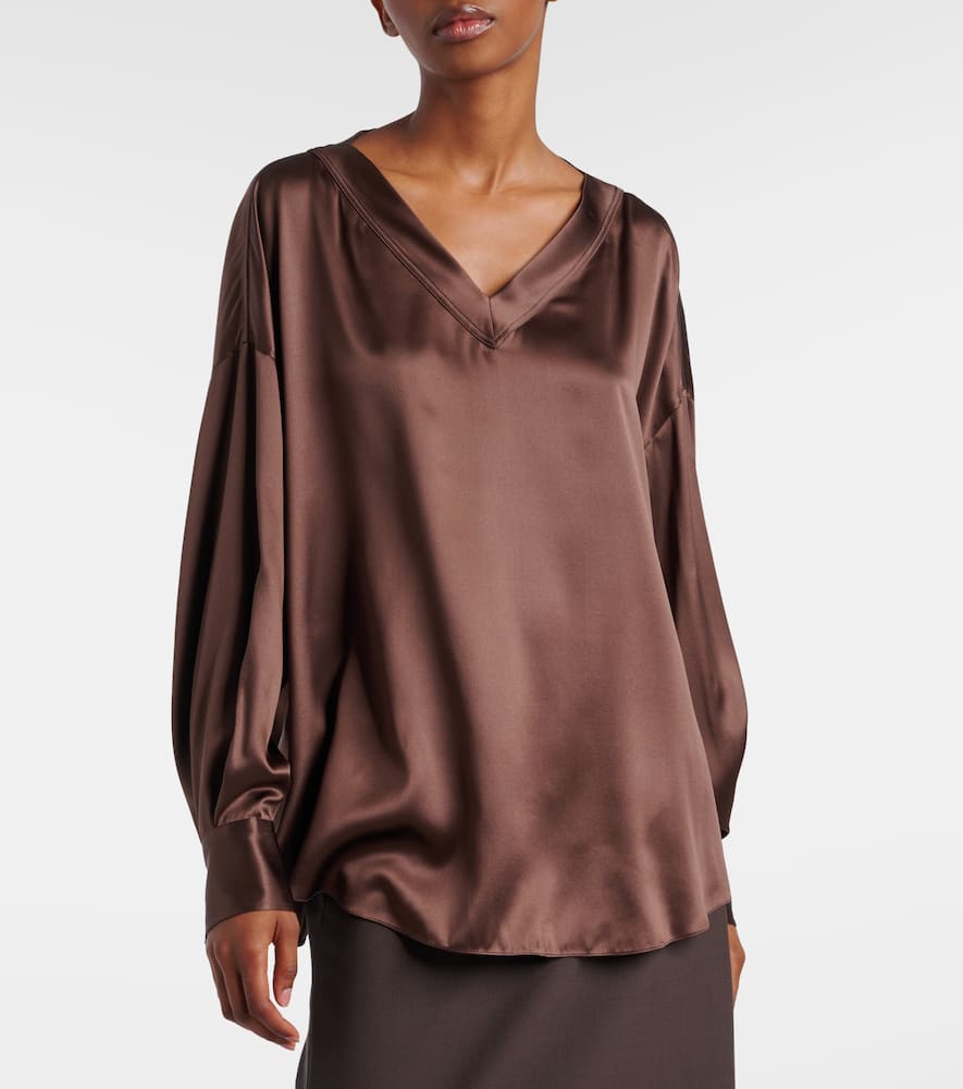 Silk satin blouse