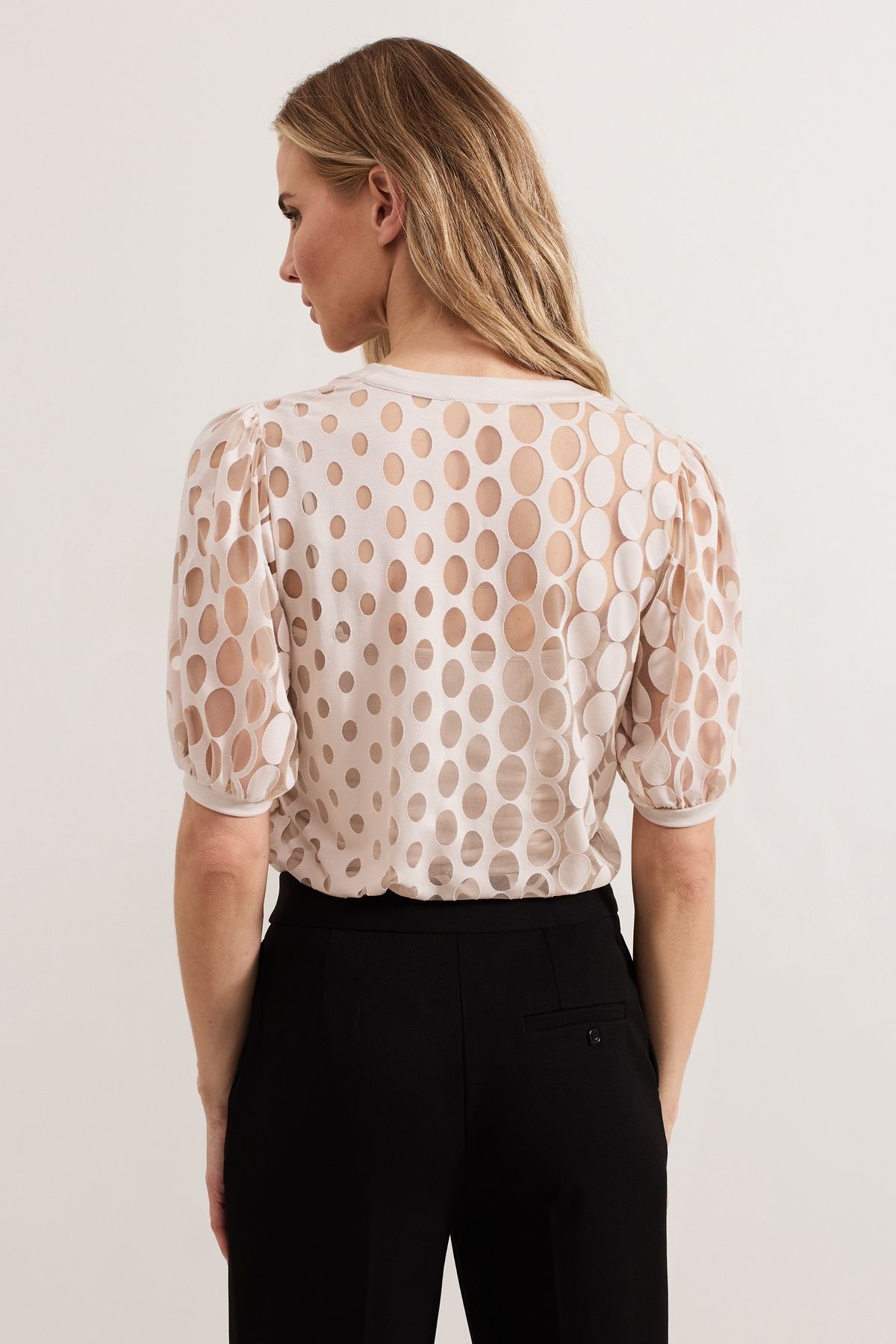 Phase Eight Women's Cleo Burnout Top in Light Beige