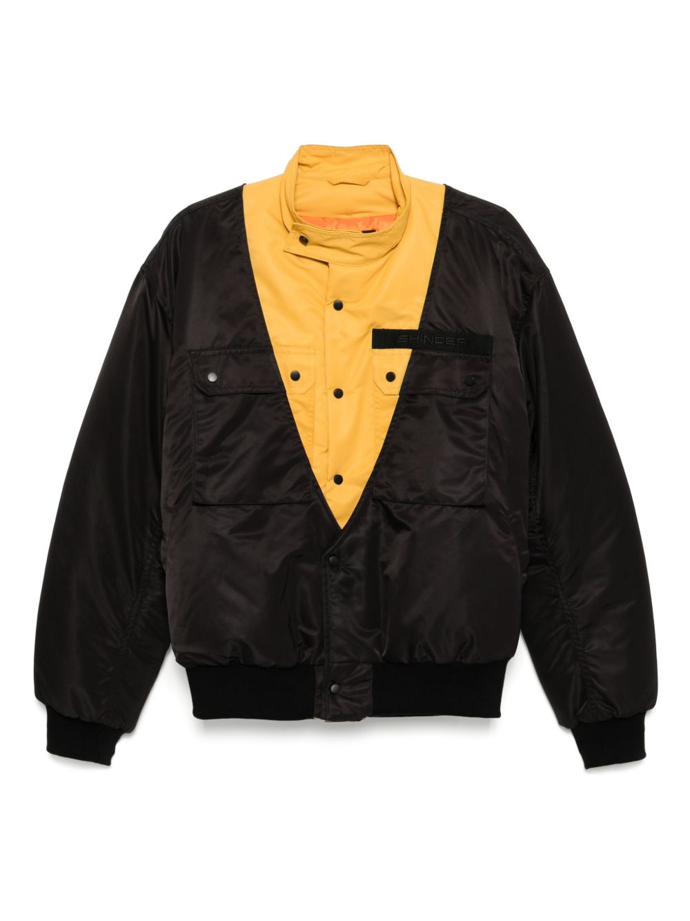 Olly Shinder hybrid bomber jacket - Black