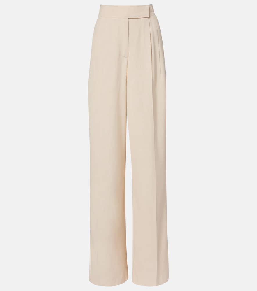 High-rise wide-leg pants