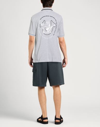 Man Polo shirt Light grey Size L Cotton