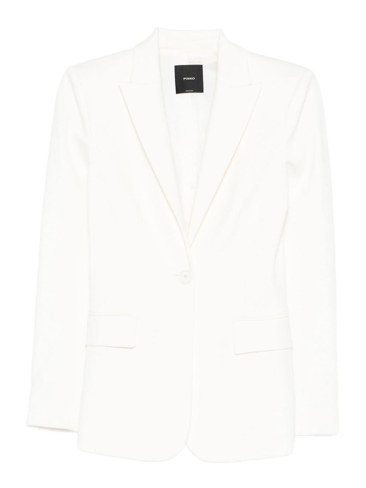 White Single-Breasted Blazer