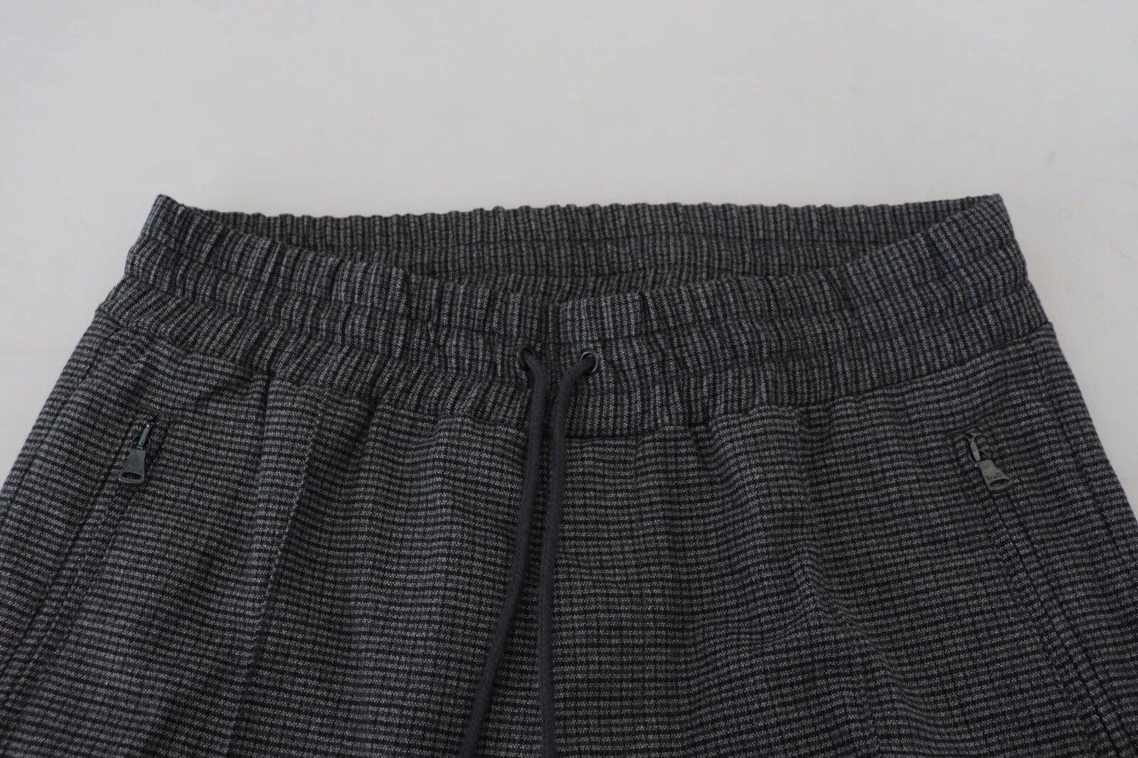 Striped Wool Trouser — Gray
