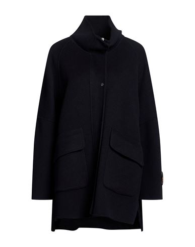 Paltò Fabbrica Woman Coat Midnight blue Size 6 Wool
