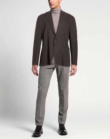 Man Blazer Charcoal Size 44 Cotton