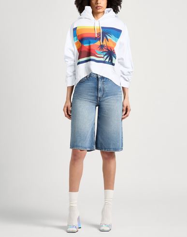 Woman Sweatshirt White Size S Cotton