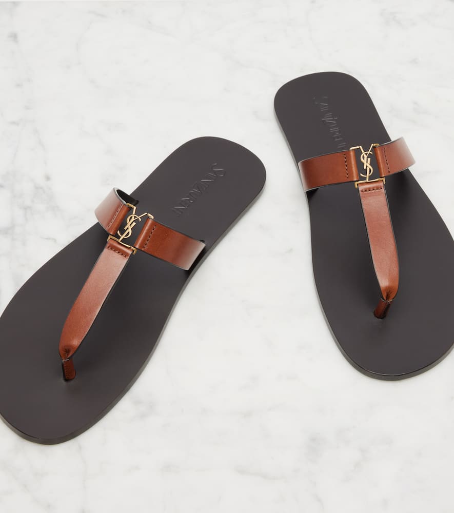 Cassandre leather thong sandals
