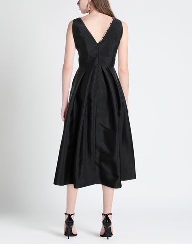 Woman Midi dress Black Size S PES