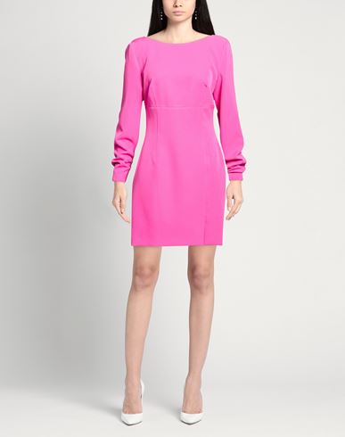 Woman Mini dress Fuchsia Size 6 Polyester, Elastane