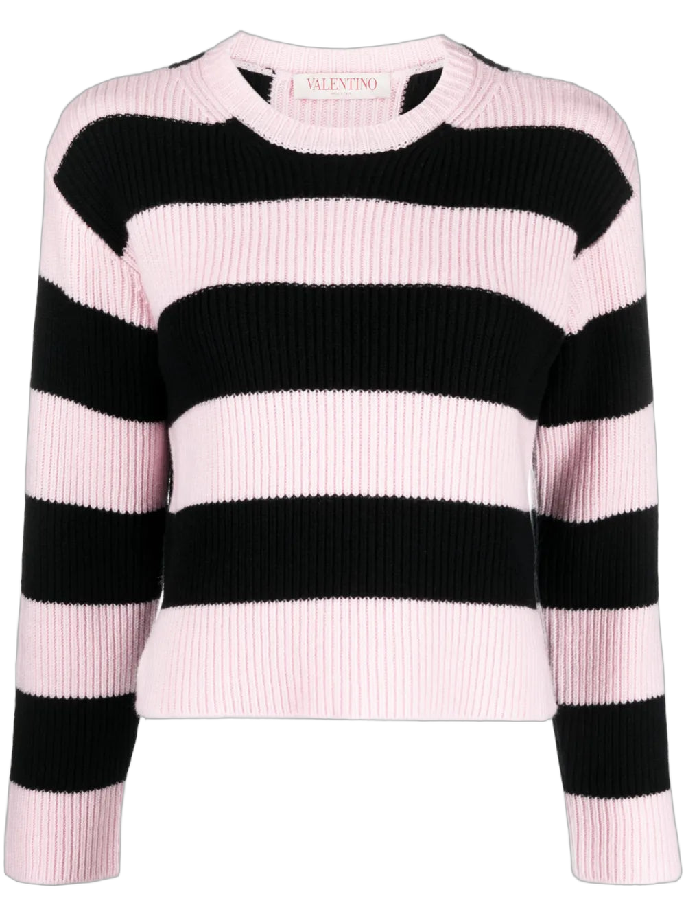 Striped Virgin Wool Sweater — Multicolor