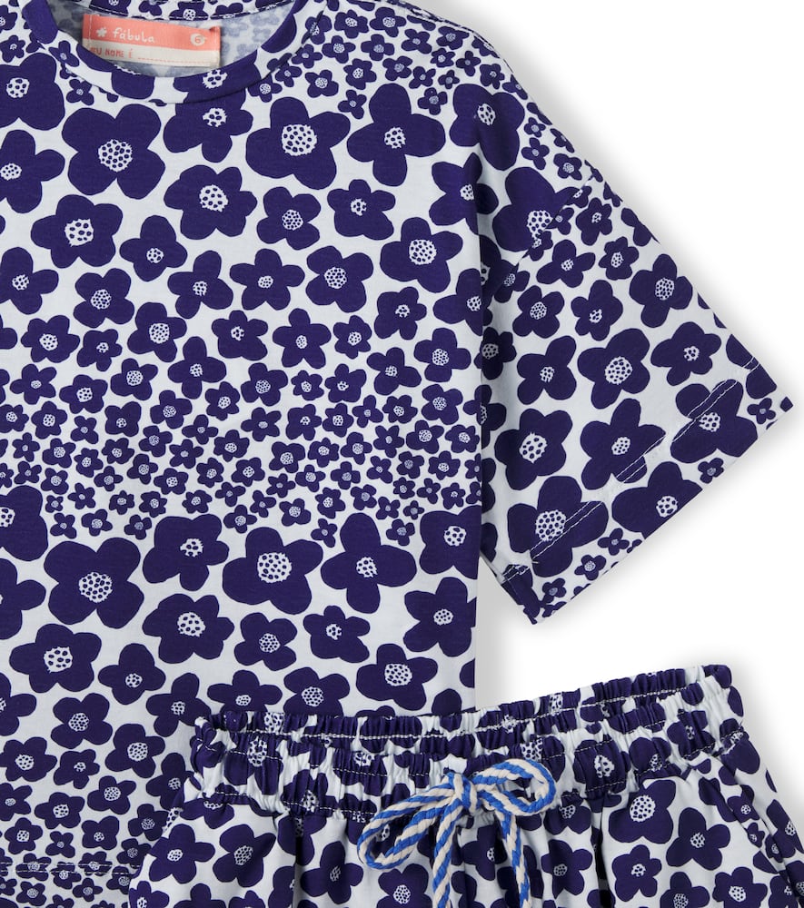 Fábula Flor Bela cotton shirt and shorts set