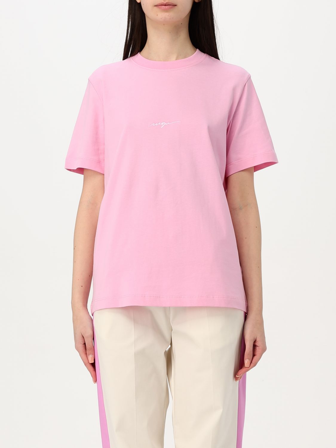 Polo Shirt MSGM Woman color Pink