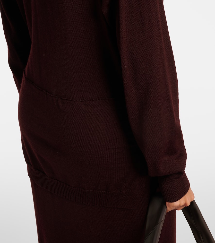 Belted sweater dress