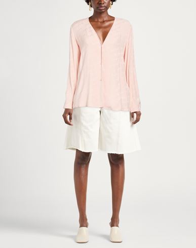 Woman Shirt Light pink Size L Viscose