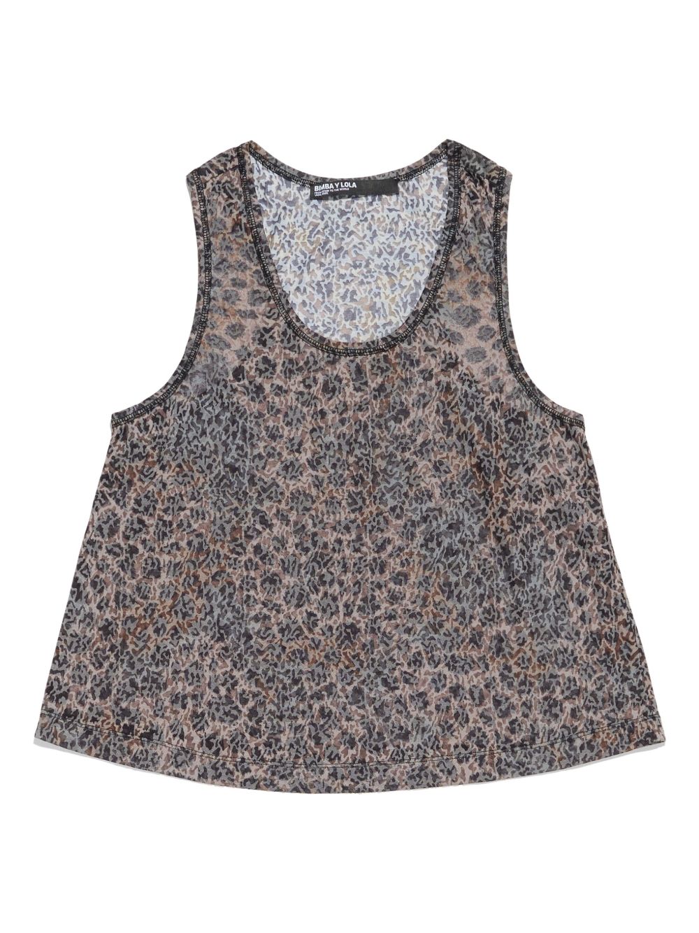Bimba y Lola animal print tank top - Brown