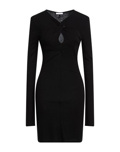 Woman Mini dress Black Size 0 Viscose, Wool