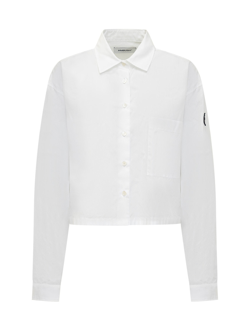 Cropped shirt - White