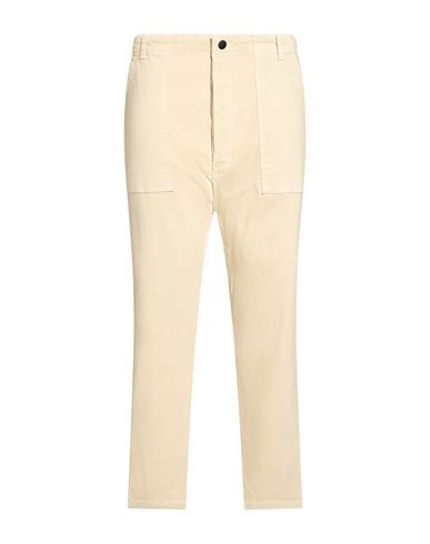 Woman Pants Beige Size S/M Cotton, Elastane