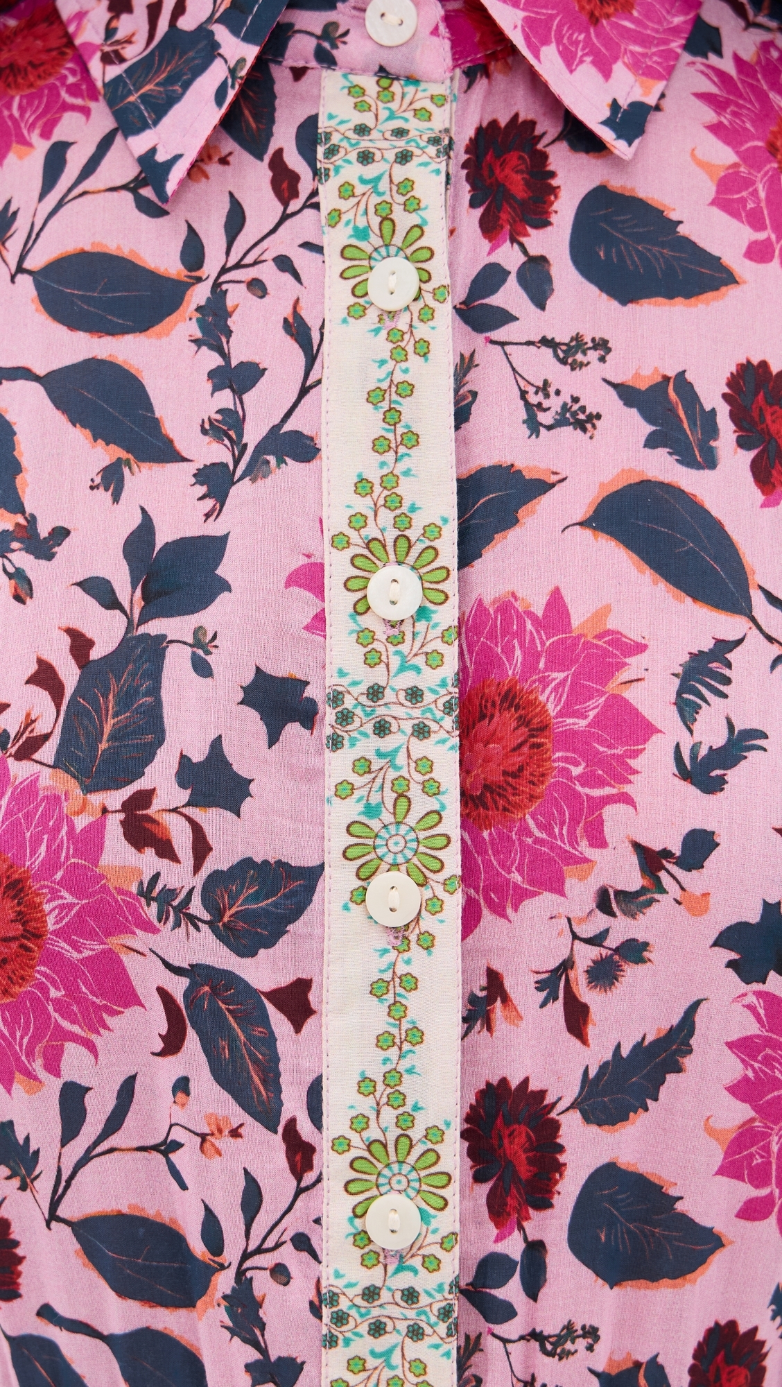 Blair Midi Dress Fuchsia/Teal Floral