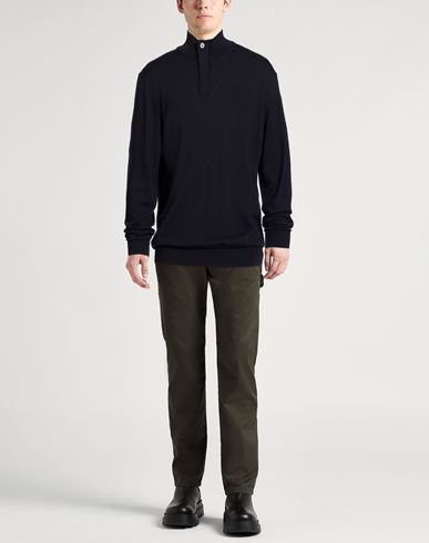 Man Sweater Navy Size L Merino Wool