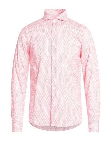 Man Shirt Salmon pink Size 15 ½ Cotton, Elastane