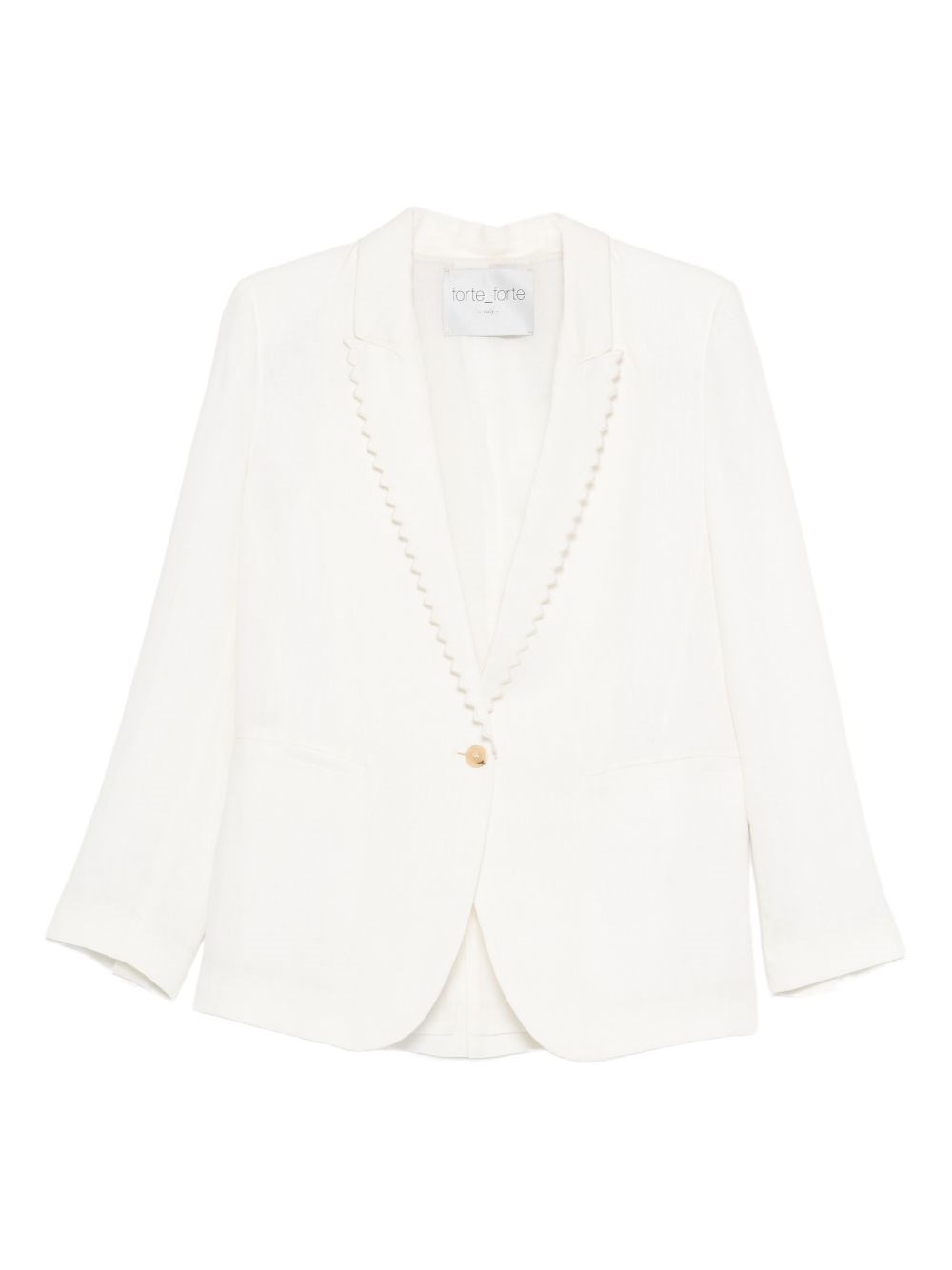 Linen Single-Breasted Jacket