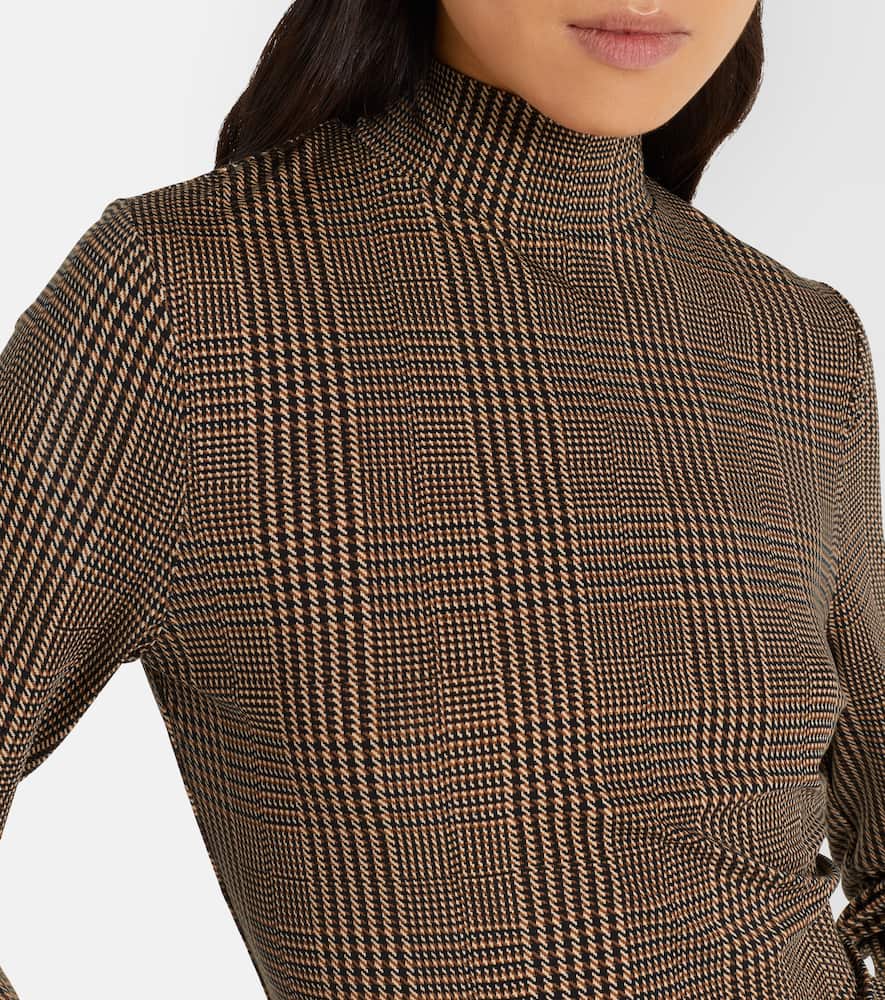 Nate houndstooth jersey top