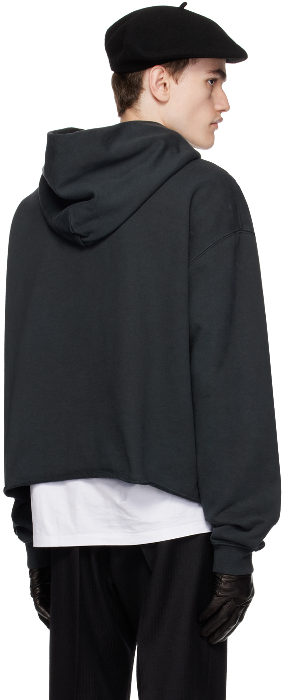 Maison Margiela Black Embroidered Hoodie