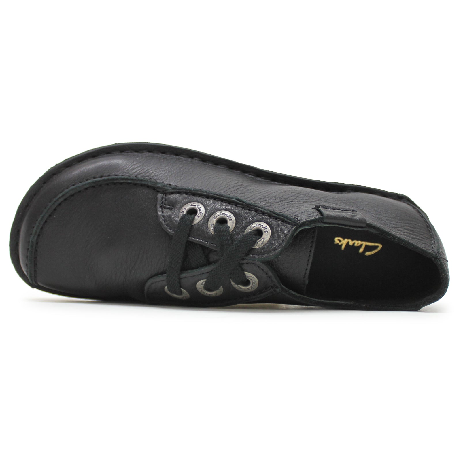 Clarks Funny Dream Leather Women's Lace Up Shoes - Black
