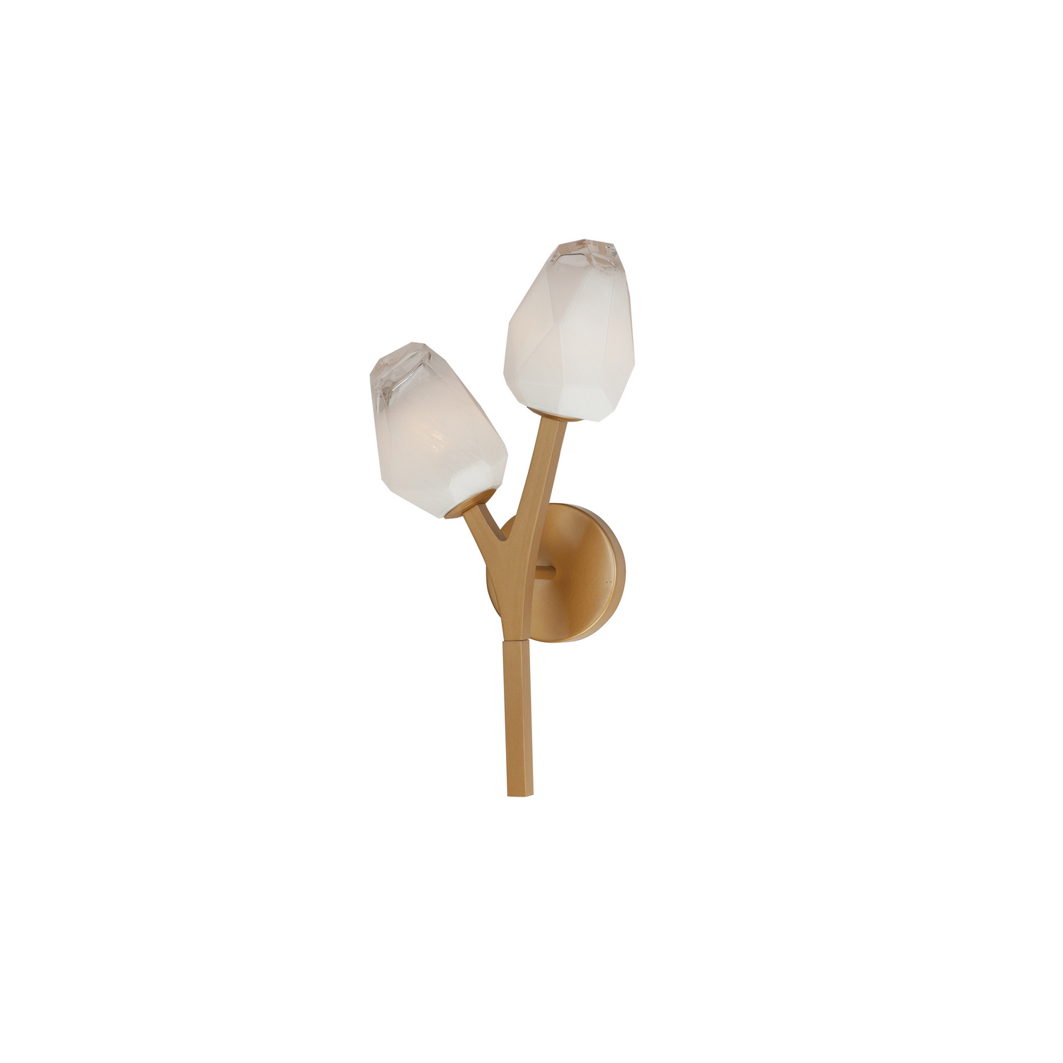 Natural Aged Brass LED Wall Sconce from the Blossom Collection
