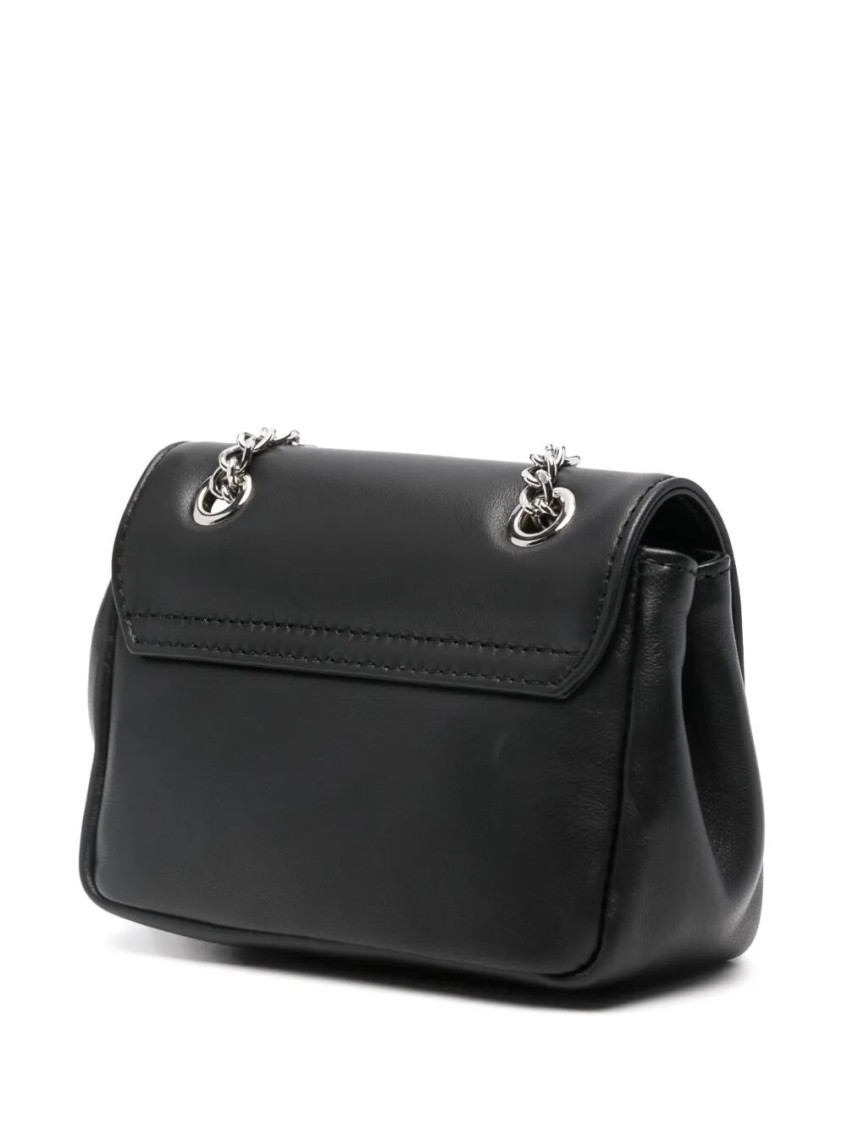 Black small Orb-plaque Crossbody bag