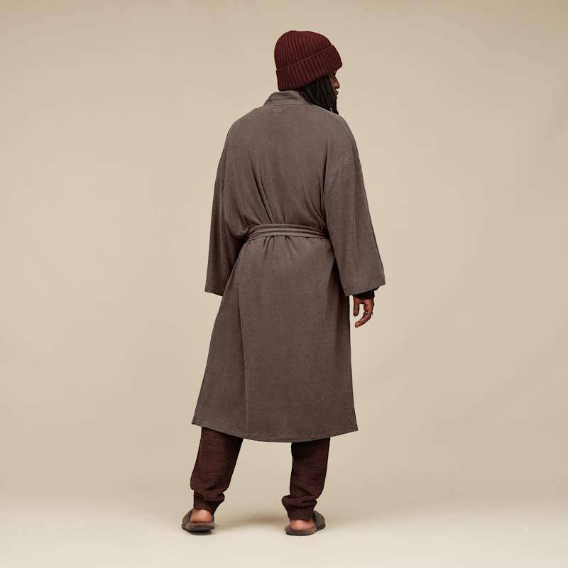 ® Men's Theron Robe Polyester Robes in Oyster Brown