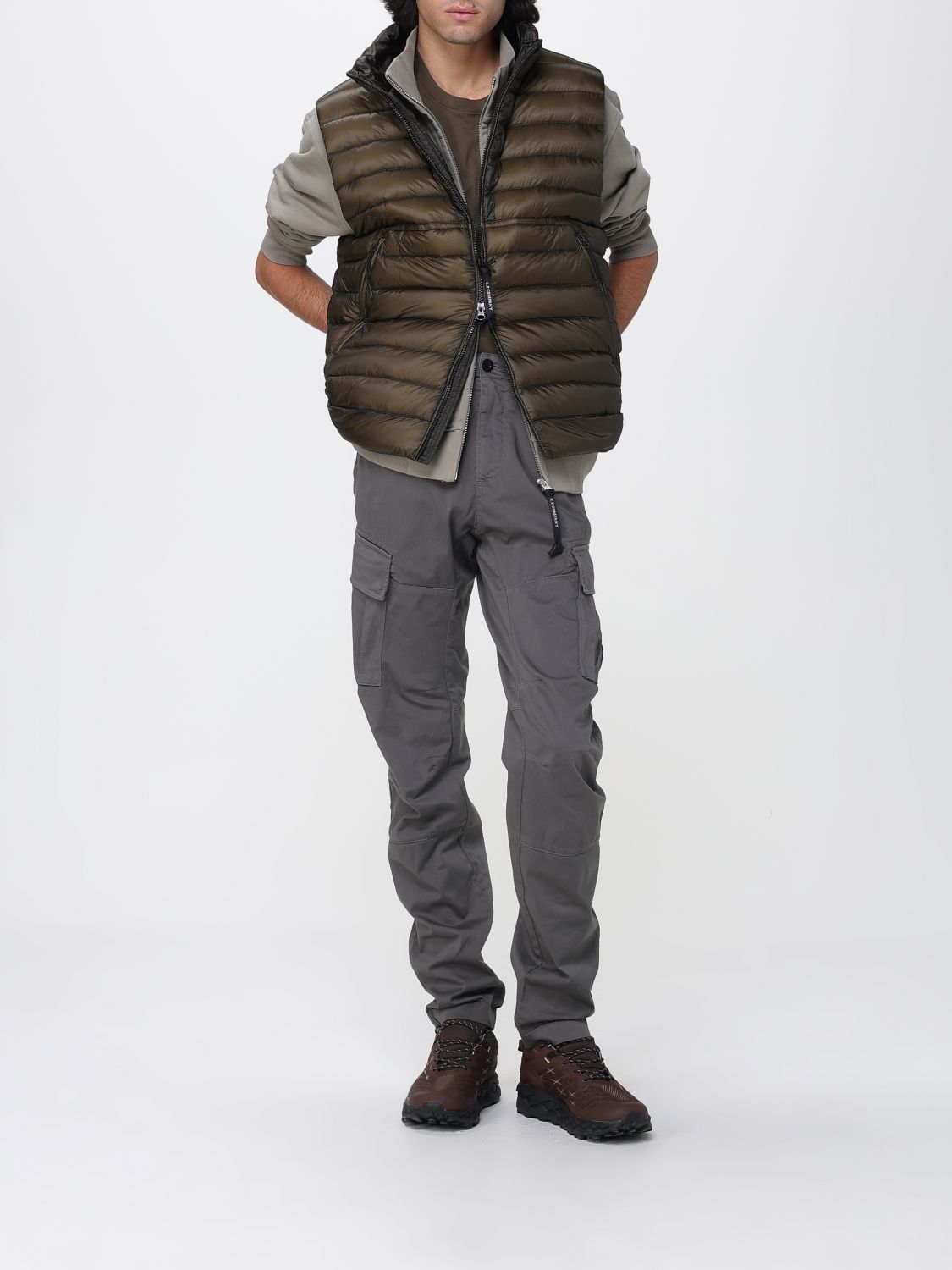 Logo-patch cargo trousers - Black
